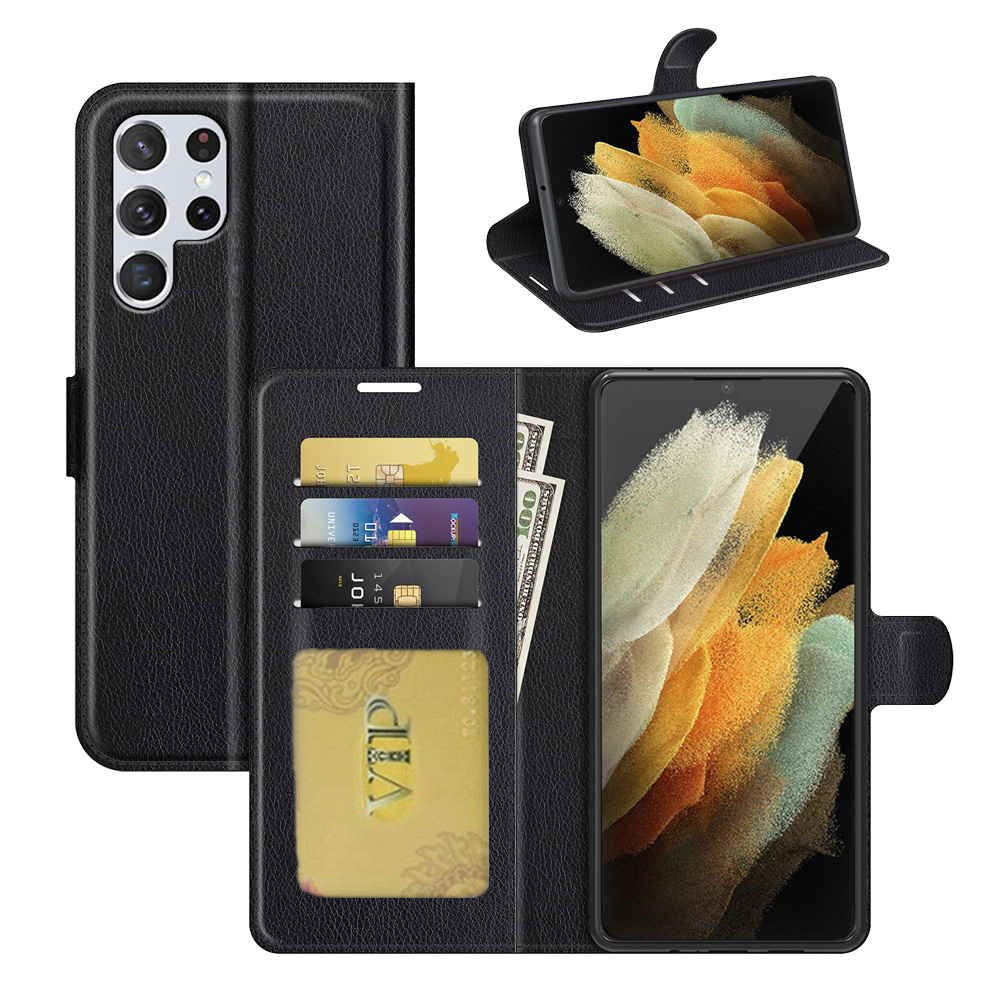 Leather Folio Wallet Case for Samsung Galaxy S24 Ultra Leather Folio Wallet Case for Samsung Galaxy S24 Ultra